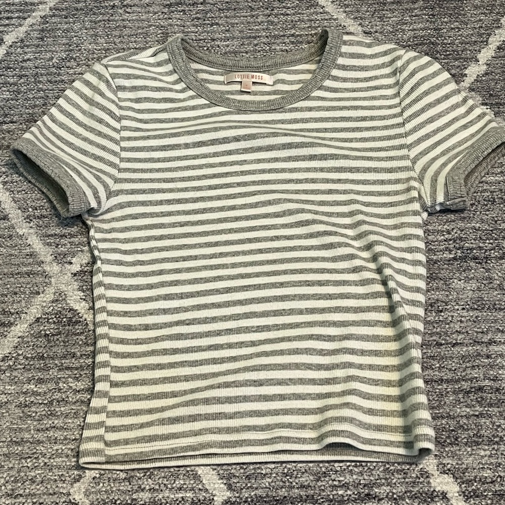 Small Fitted Striped Short Sleeve Shirt